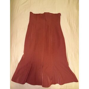 Japan Fashion High Waisted Burgundy Skirt